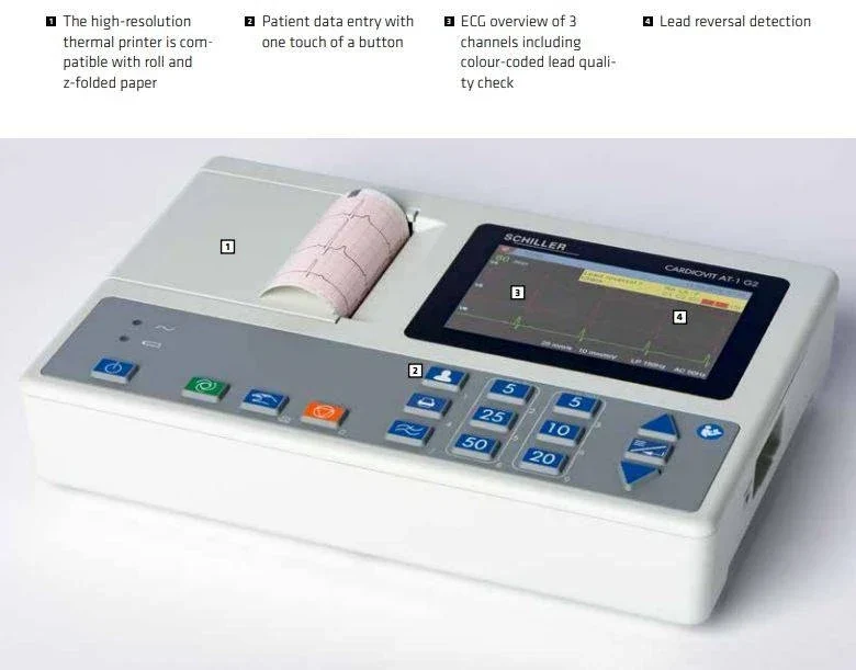 Schiller ECG AT1 G2 + accessoires en interpretatiesoftware