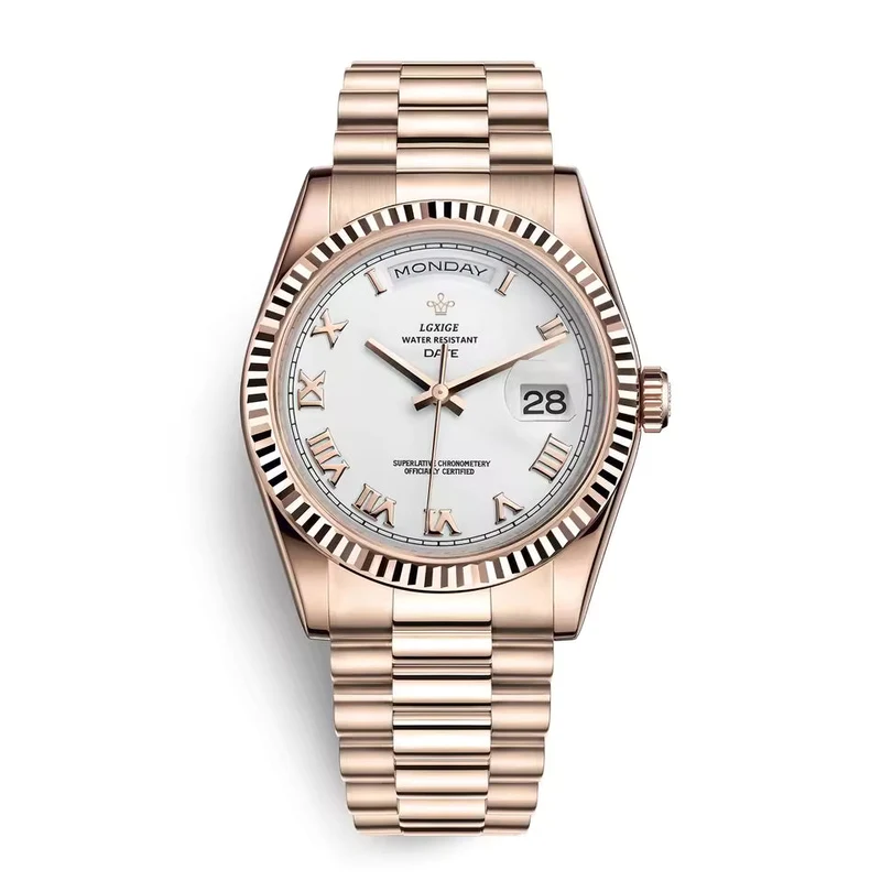 Herrenarmbanduhr – Elegantes Design mit Tages- und Datumsanzeige