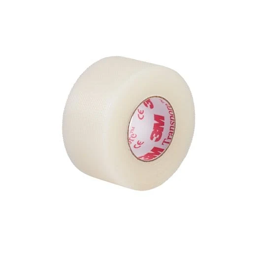 3M Transpore Fixierpflaster, 2,5 cm x 9,1 m, 12 Rollen