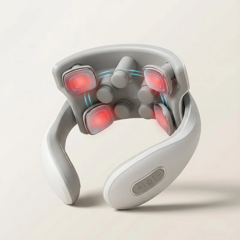 Nackenmassagegerät – Wärmefunktion, Vibrationsmodi & Ergonomisches Design