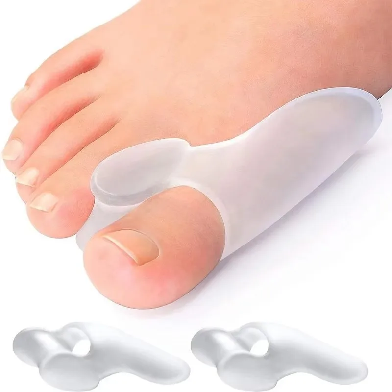 Silikon Gel Zehenspreizer – Weiche, Wiederverwendbare Hallux-Valgus-Korrektur für Schmerzfreie Zehenausrichtung