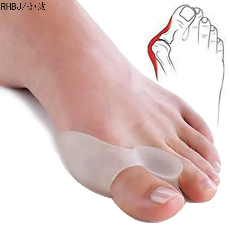 Silikon Gel Zehenspreizer – Weiche, Wiederverwendbare Hallux-Valgus-Korrektur für Schmerzfreie Zehenausrichtung