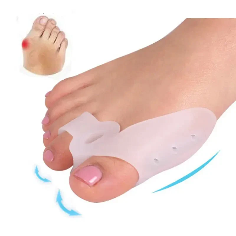 Silikon Gel Zehenspreizer – Weiche, Wiederverwendbare Hallux-Valgus-Korrektur für Schmerzfreie Zehenausrichtung
