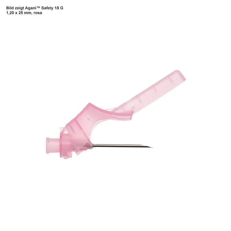 Terumo Agani Veiligheidscanule 18G 1,2 x 38 mm Roze | 100 Stuks