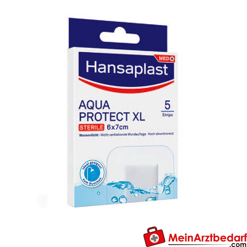 Hansaplast Aqua Protect 4XL wasserdichter steriler Wundverband 5 Stück