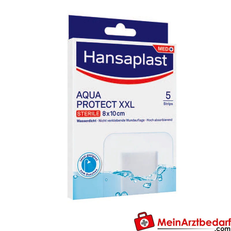 Hansaplast Aqua Protect 4XL wasserdichter steriler Wundverband 5 Stück