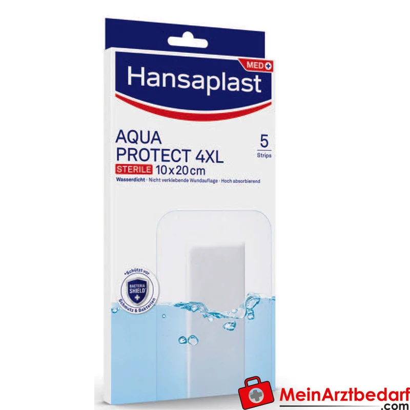 Hansaplast Aqua Protect 4XL wasserdichter steriler Wundverband 5 Stück