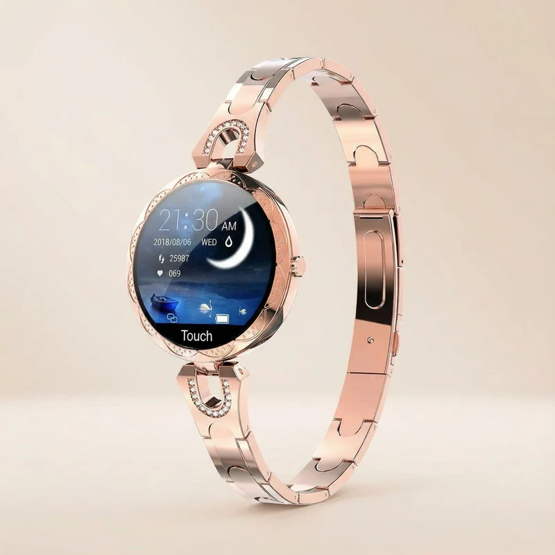 AquaFit Damen Smartwatch wasserdicht – Touchscreen, Aktivitätsfunktionen & IP67