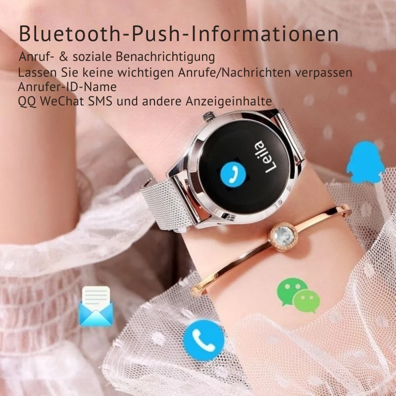 Smart Gold Damen-Smartwatch – Stilvolle Eleganz trifft smarte Funktion