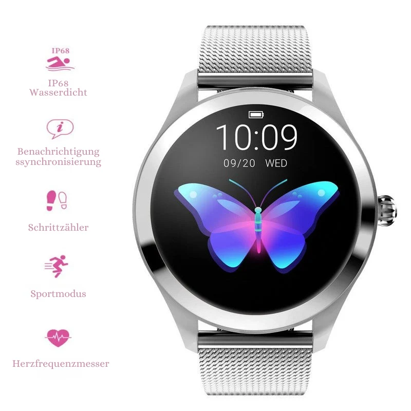 Smart Gold Damen-Smartwatch – Stilvolle Eleganz trifft smarte Funktion