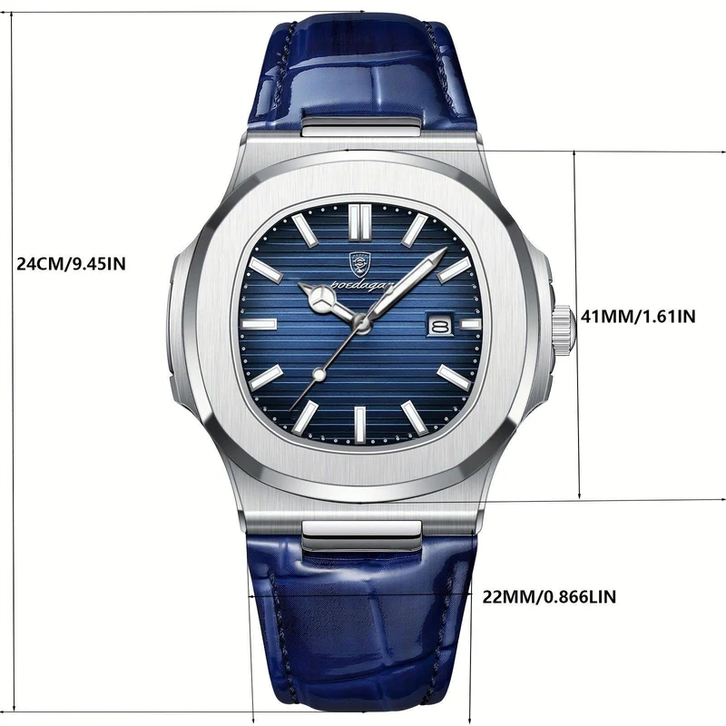 Livio – Herren-Armbanduhr mit Quarzwerk & kratzfestem Hardlex-Glas