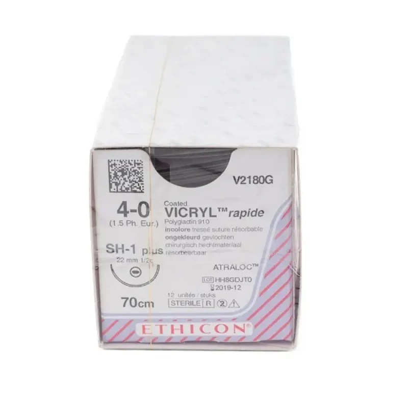 Vicryl Rapide usp 4-0 70cm SH-1 ongekleurd V2180G 12x1