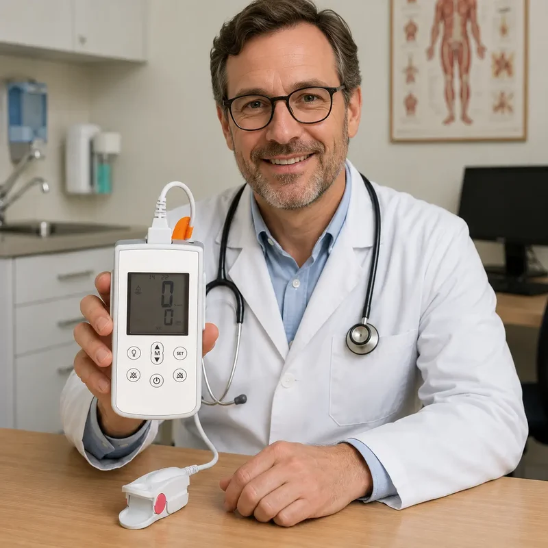 RESQ meter vingerpulsoximeter, saturatiemeter, oximeter