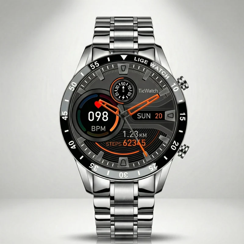 Luxuriöse Smartwatch mit Touchscreen – Benachrichtigungen & Alltagstaugliches Design