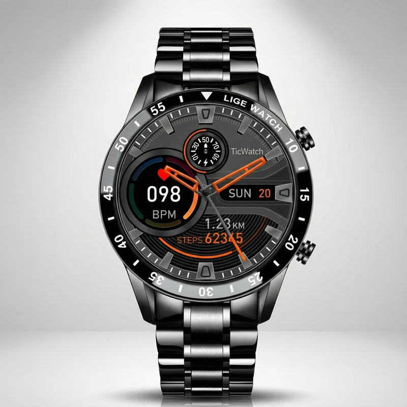 Luxuriöse Smartwatch mit Touchscreen – Benachrichtigungen & Alltagstaugliches Design