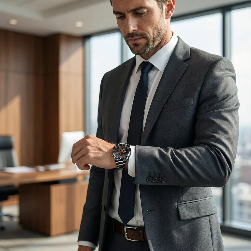Luxuriöse Smartwatch mit Touchscreen – Benachrichtigungen & Alltagstaugliches Design