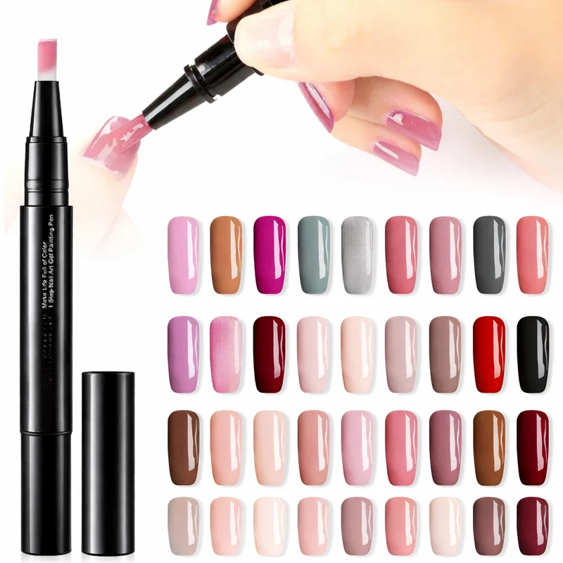 Nagellack Stift Set – Präzise Nail Art Farben mit Schnell Trocknender Geltextur