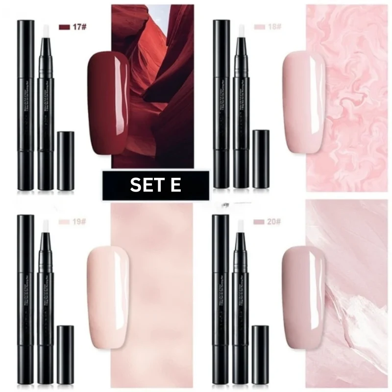 Nagellack Stift Set – Präzise Nail Art Farben mit Schnell Trocknender Geltextur