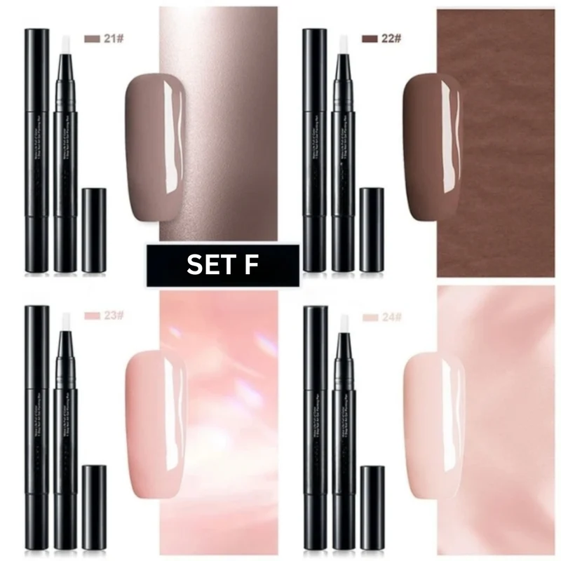 Nagellack Stift Set – Präzise Nail Art Farben mit Schnell Trocknender Geltextur