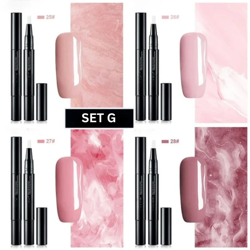 Nagellack Stift Set – Präzise Nail Art Farben mit Schnell Trocknender Geltextur