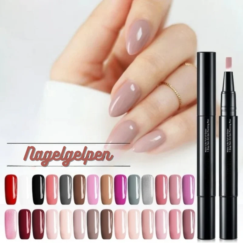 Nagellack Stift Set – Präzise Nail Art Farben mit Schnell Trocknender Geltextur