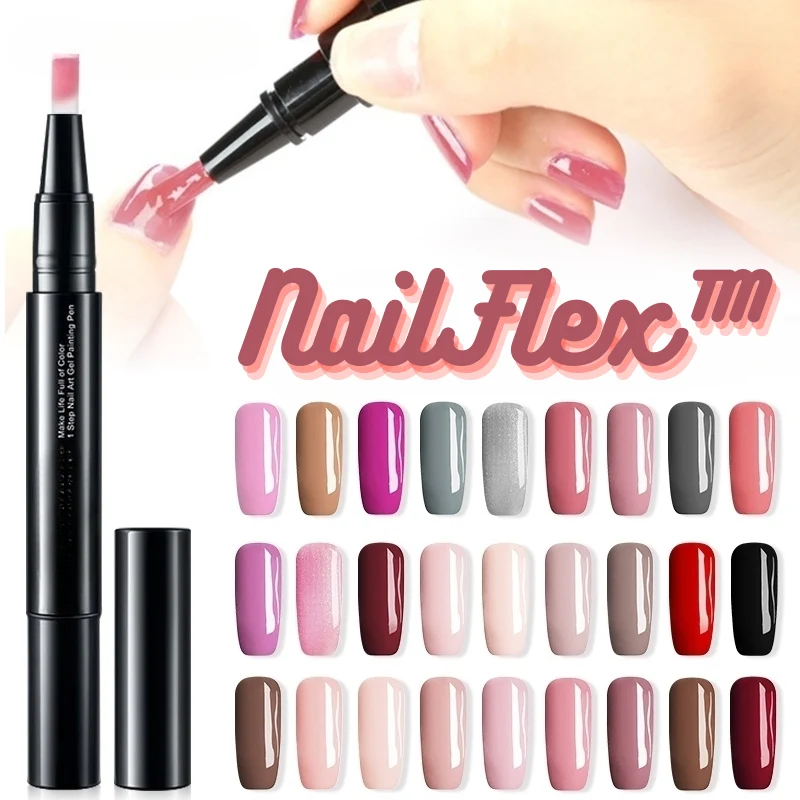 Nagellack Stift Set – Präzise Nail Art Farben mit Schnell Trocknender Geltextur