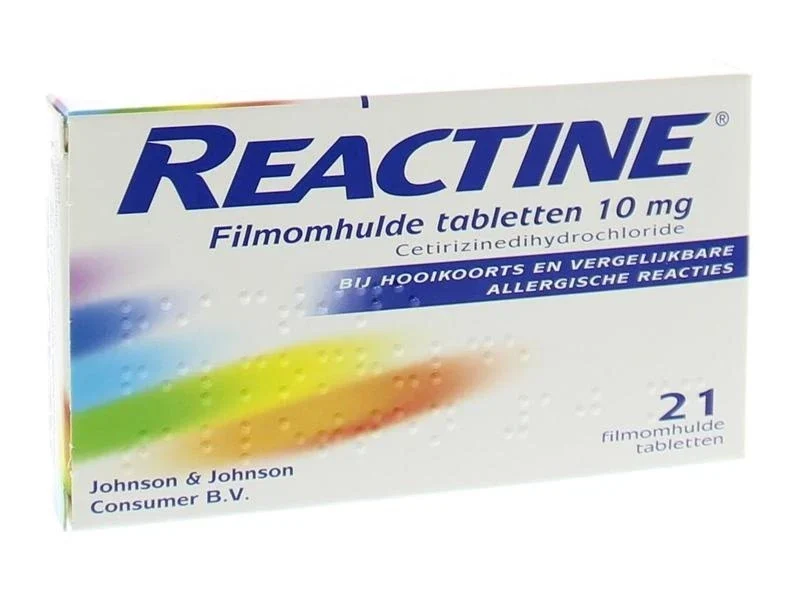 Reactine Anti histamine 10 mg - 21 tabletten