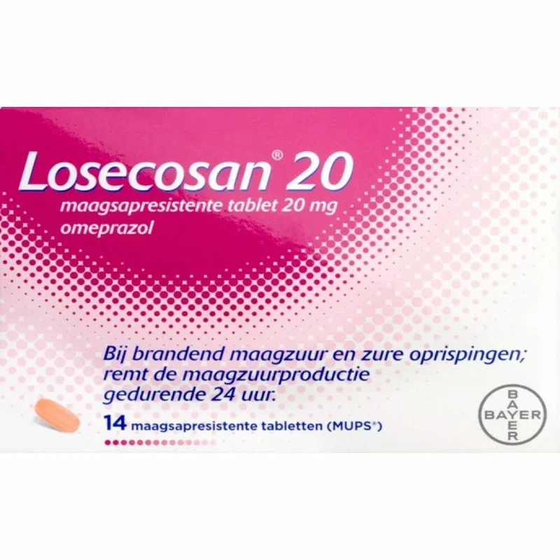 Losecosan 20 mg 14 Tabletten – Bij Maagzuur en Reflux