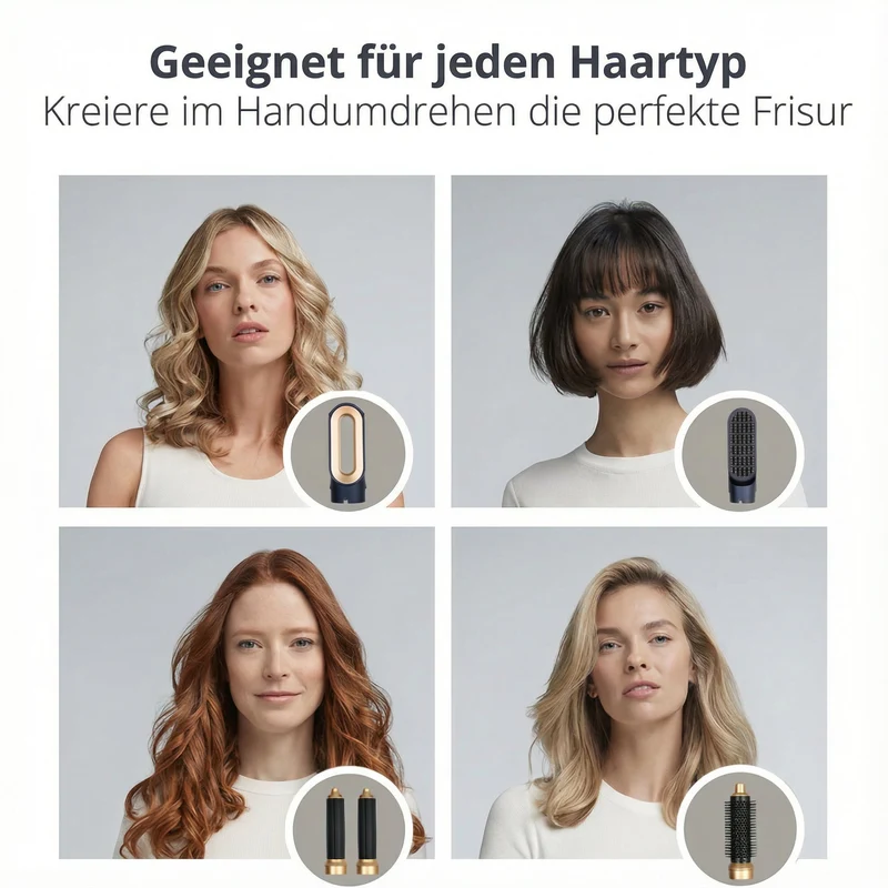 Haarstyler 5-in-1 | Leistungsstarker 1000W | Ionen-Technologie