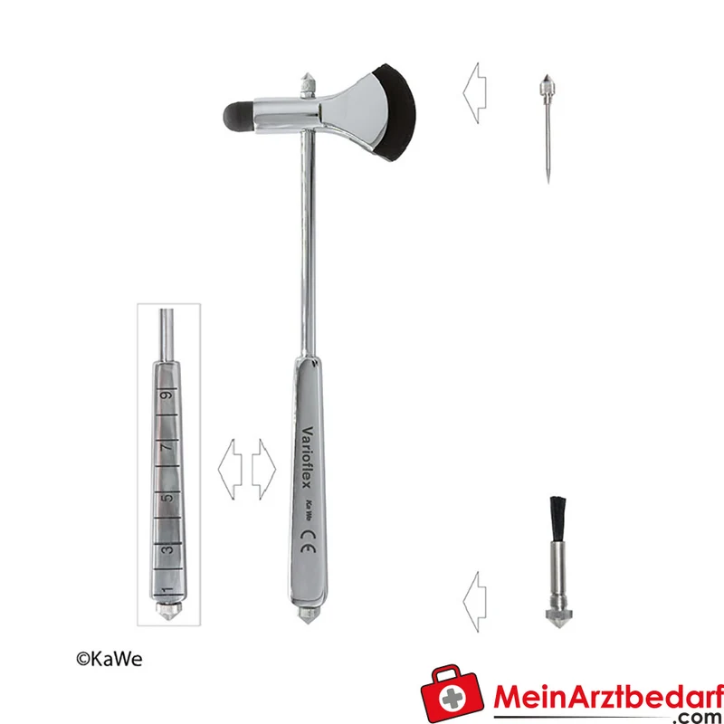 KaWe Varioflex Kombinationshammer nach Fassbender 22 cm Metallgriff