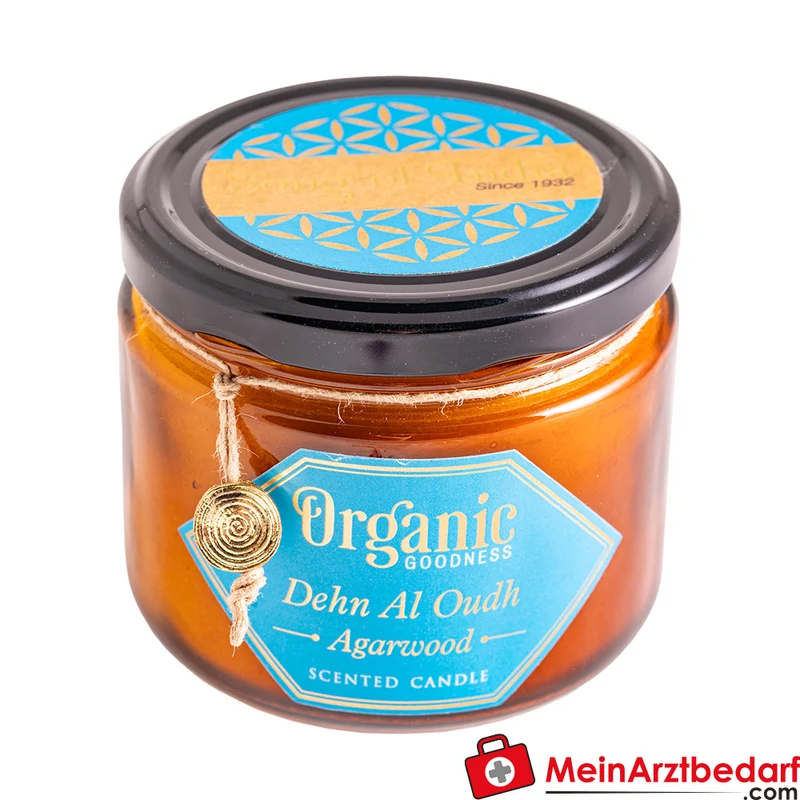 Berk Organic Sojawachskerze im Glas mit Deckel Sandelholz 60 Std