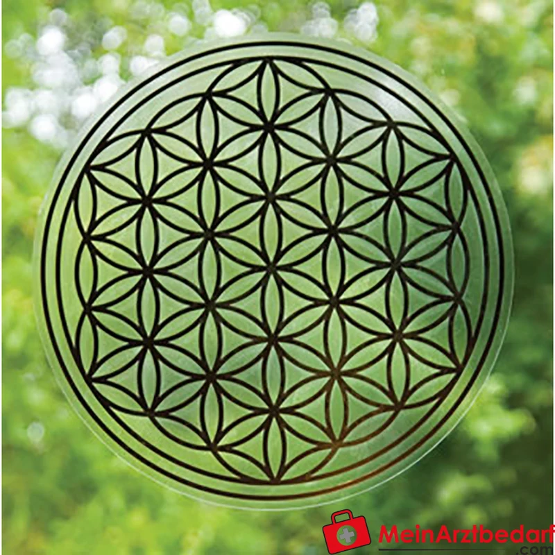 Berk Blume des Lebens Aufkleber Goldprägung auf transparenter Folie, wiederablösbar, Sets (3–28 cm)