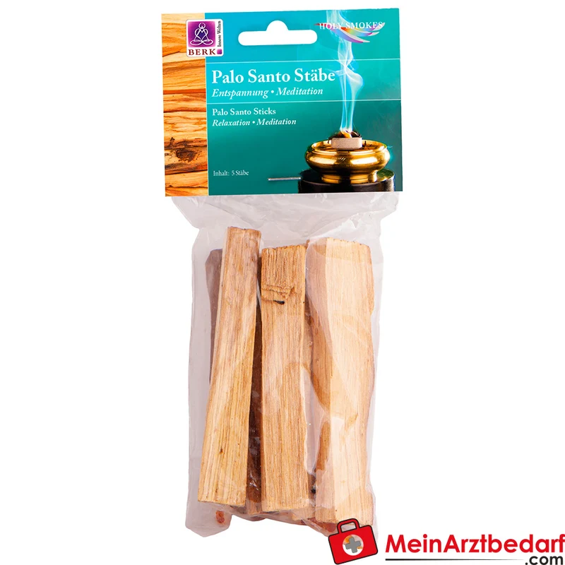 Berk Palo Santo Holzstäbe 5 Stück 10 cm Räucherholz