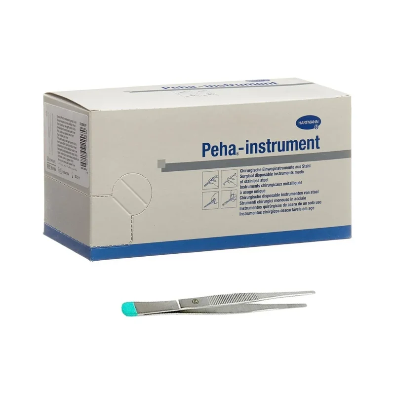 Peha®-instrument Anatomisch pincet 14cm recht steriel - 40 stuks