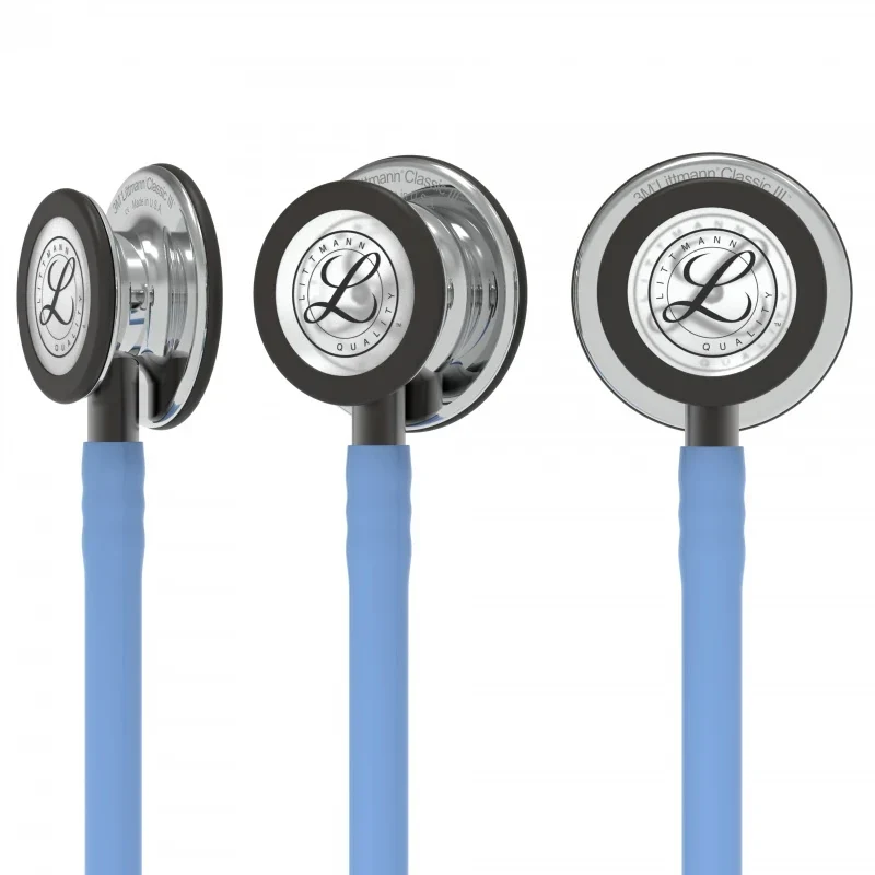 Littmann® Classic III Stethoscope - hemels blauw - mirror - smoke