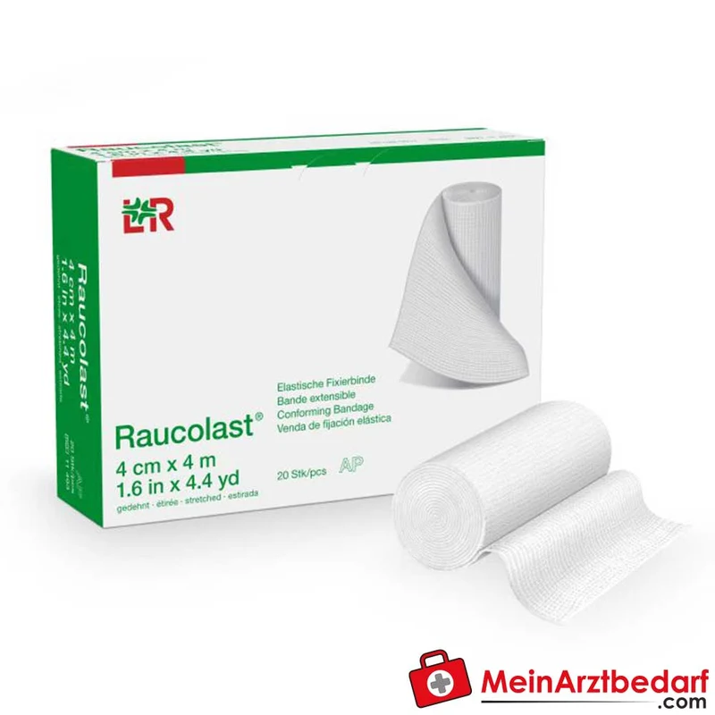 Raucolast elastische Fixierbinde 4 m, 20 Stück