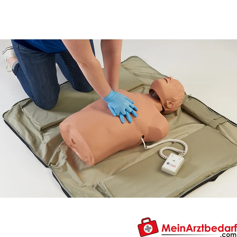 HLW-Trainer Economy mit optischem Feedback, Vinylhaut, 3 Atemwege