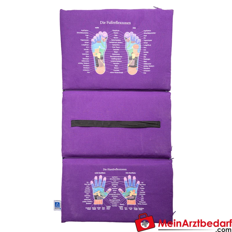 Berk Akupressurmatte 78 x 45 cm Baumwollbezug ABS-Akupressurpunkte abnehmbar waschbar