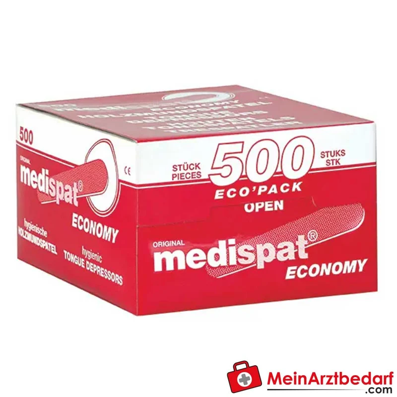Medispat Holzmundspatel Ecopack unsteril, 500 Stück