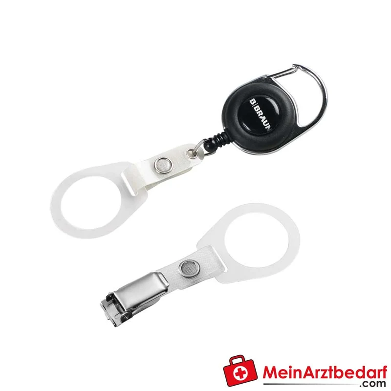 B. Braun Krokodil- und Jojo-Clip für Händedesinfektionsmittel 75/100 ml Ring-ID 28 mm