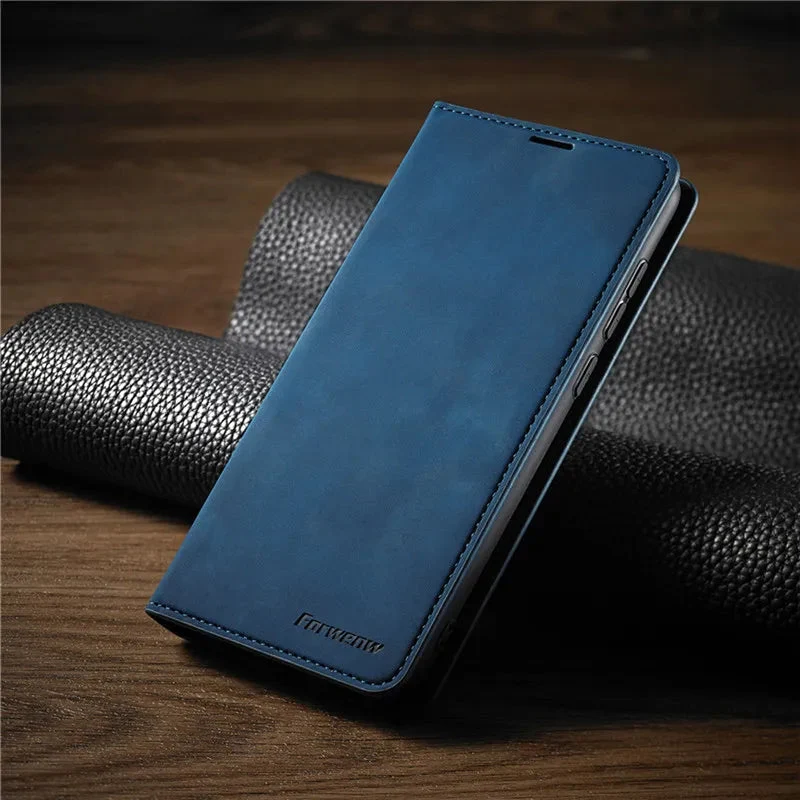 iPhone Wallet Hülle – Flip Case mit Kartenfächern, Magnetverschluss & Standfunktion