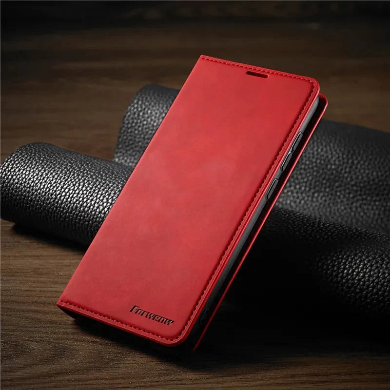 iPhone Wallet Hülle – Flip Case mit Kartenfächern, Magnetverschluss & Standfunktion