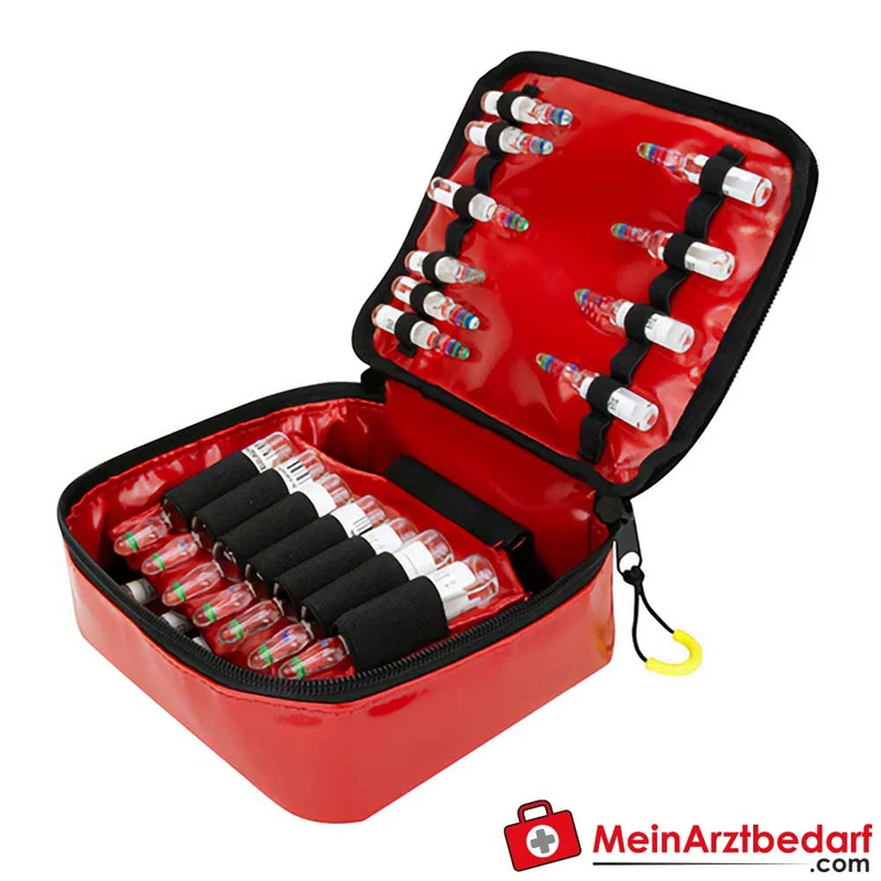 AEROcase Ampullarium Ampullen-Etui rot bruchsicher mit Klett