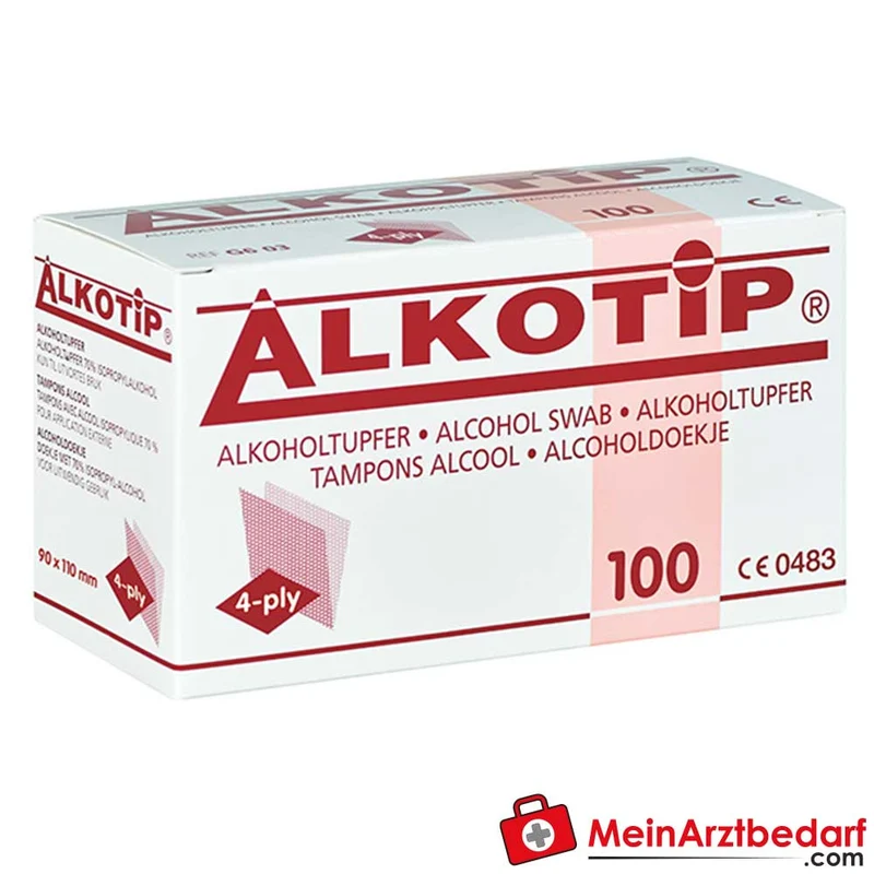 Alkotip Alkoholtupfer, 100 Stück