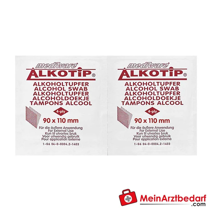Alkotip Alkoholtupfer, 100 Stück