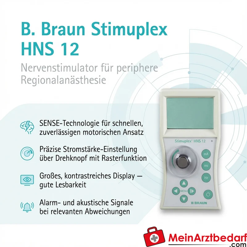 B. Braun Stimuplex HNS 12 Nervenstimulator für periphere Regionalanästhesie