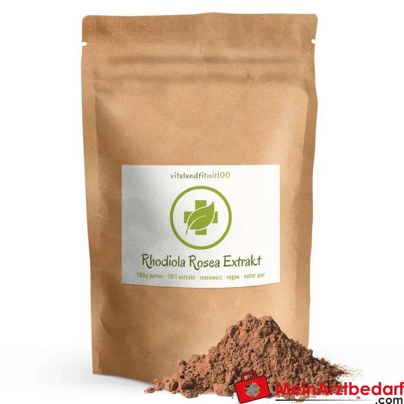 Rhodiola Rosea 10:1 Extrakt Pulver 100 g, 3% Rosavin, 1,75% Salidrosid