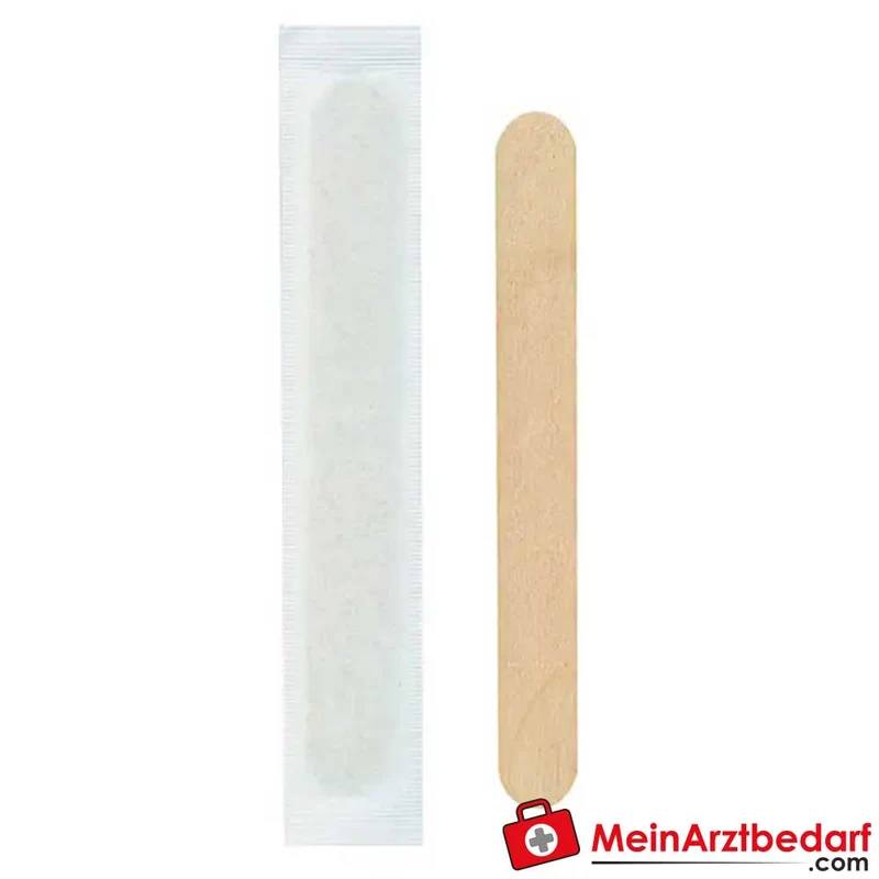Medispat Clean Holz-Mundspatel steril einzeln verpackt, 50 Stück