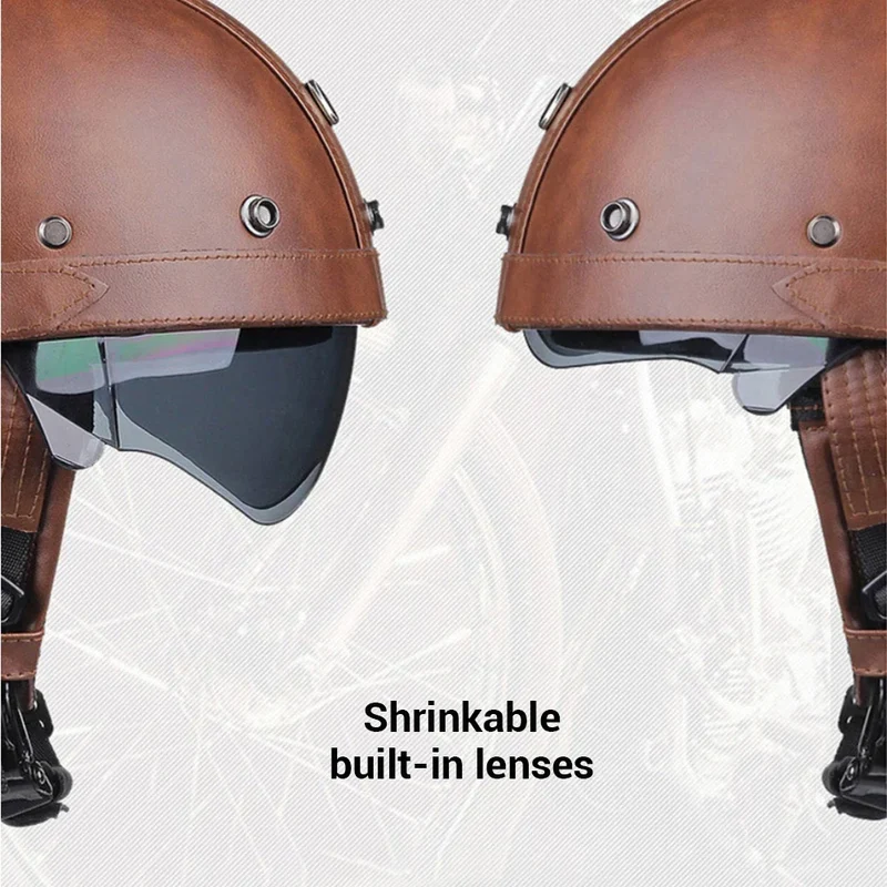 Retro-Motorradhelm – DOT-Zertifizierung mit leichter ABS-Konstruktion