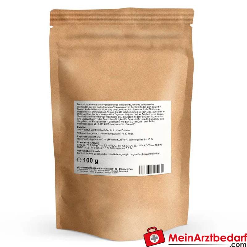 Bentonitpulver (Montmorillonit ≥80%) Ph. Eur. 7.0 100 g